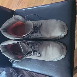 Green Timberland Boots